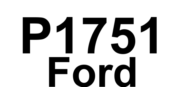 DTC P1751 Ford - Definição em inglês: A/T Shift Solenoid 1 Performance Definição em Português: Solenoide de Troca da Transmissão Automática 1 - Desempenho (A/T)