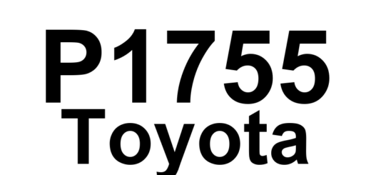 DTC P1755 Toyota - Definição em inglês: Liner Solenoid for Lock-up Control Circuit Malfunction Definição em Português: Solenoide do Forro - Mau funcionamento no Circuito de Controle de Bloqueio