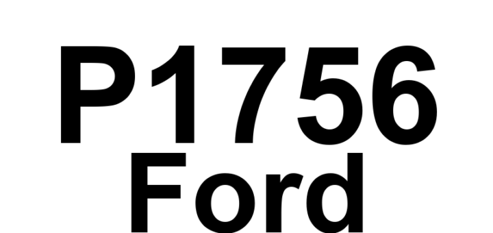 DTC P1756 Ford - Definição em inglês: A/T Shift Solenoid 2 Performance Definição em Português: Solenoide de Troca da Transmissão Automática 2 - Desempenho
