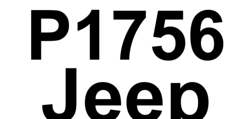 DTC P1756 Jeep - Definição em inglês: A/T Governor Pressure Not Equal To Target At 15-20 PSI Definição em Português: Pressão do Governador da Transmissão Automática - Não está Igual à Pressão Alvo em 15-20 PSI