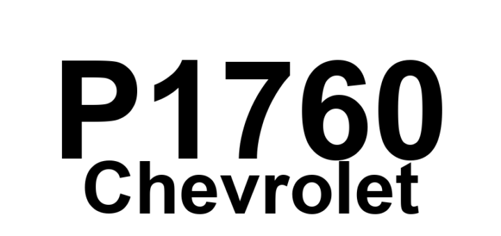 DTC P1760 Chevrolet - Definição em inglês: Transmission Position Sensor Signal Definição em Português: Sensor de Posição da Transmissão - Sinal