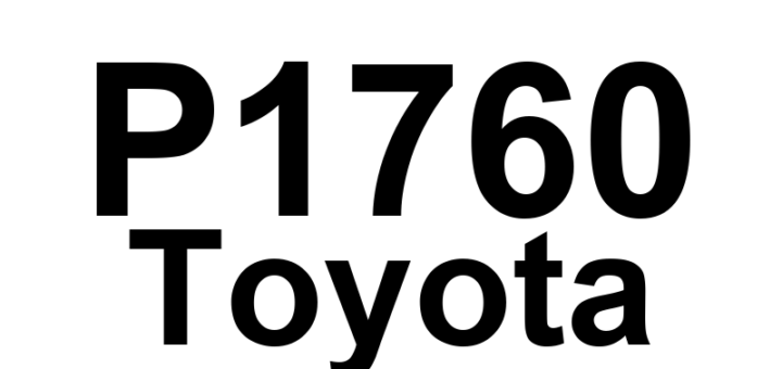 DTC P1760 Toyota - Definição em inglês: Linear Solenoid for Line Pressure Control Circuit Malfunction (Shift Solenoid Valve ST) Definição em Português: Solenoide Linear para Controle de Pressão da Linha - Mau funcionamento no circuito (Válvula Solenoide de Troca ST)