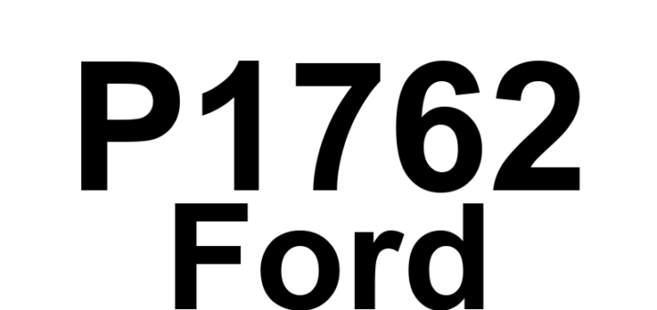 DTC P1762 Ford - Definição em inglês: Overdrive Band Failed Off Definição em Português: Faixa de Overdrive - Falha Desligada