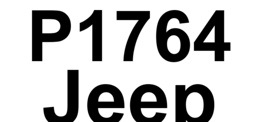 DTC P1764 Jeep - Definição em inglês: A/T Governor Pressure Sensor Signal Too Low Definição em Português: Sinal do Sensor de Pressão do Regulador da Transmissão Automática - Muito Baixo