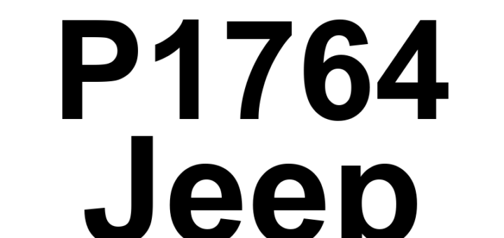 DTC P1764 Jeep - Definição em inglês: A/T Governor Pressure Sensor Signal Too Low Definição em Português: Sinal do Sensor de Pressão do Regulador da Transmissão Automática - Muito Baixo