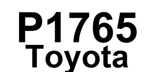 DTC P1765 Toyota - Definição em inglês: A/T Linear Shift Solenoid Circuit Malfunction Definição em Português: Circuito do Solenoide de Troca Linear da Transmissão Automática - Mau Funcionamento