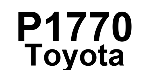 DTC P1770 Toyota - Definição em inglês: Differential Lock Solenoid No. 1 Circuit Malfunction (Shift Solenoid Valve SLD) Definição em Português: Eletroválvula de Bloqueio do Diferencial Nº 1 - Mau Funcionamento do Circuito (Válvula Solenoide de Troca SLD)