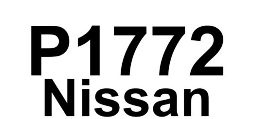 DTC P1772 Nissan - Definição em inglês: Low Coast Brake Solenoid Valve Definição em Português: Válvula Solenoide do Freio de Baixa Costura - Problema Detectado