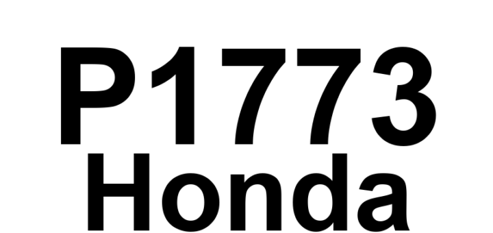 DTC P1773 Honda - Definição em inglês: TCM A/T Clutch Pressure Solenoid 'B' Circuit Malfunction Definição em Português: Solenoide de Pressão da Embreagem A/T do TCM - Mau Funcionamento no Circuito 'B'
