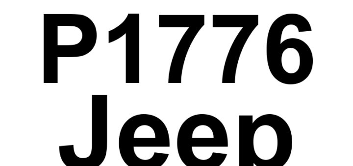 DTC P1776 Jeep - Definição em inglês: A/T Solenoid Switch Latched In Low/Reverse Position Definição em Português: Interruptor de Solenoide da Transmissão Automática - Travado na Posição Baixa/Reversa