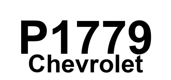 DTC P1779 Chevrolet - Definição em inglês: Engine Torque Data Performance Definição em Português: Desempenho dos Dados de Torque do Motor