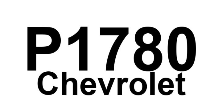 DTC P1780 Chevrolet - Definição em inglês: Park Neutral Position Switch Circuit Malfunction Definição em Português: Circuito do Interruptor da Posição de Estacionamento/Neutro - Mau Funcionamento