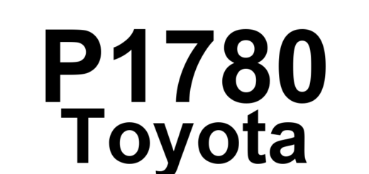 DTC P1780 Toyota - Definição em inglês: Park/Neutral Position Switch Circuit Malfunction Definição em Português: Circuito do Interruptor de Posição de Estacionamento/Neutro - Mau Funcionamento