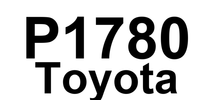 DTC P1780 Toyota - Definição em inglês: Park/Neutral Position Switch Circuit Malfunction Definição em Português: Circuito do Interruptor de Posição de Estacionamento/Neutro - Mau Funcionamento