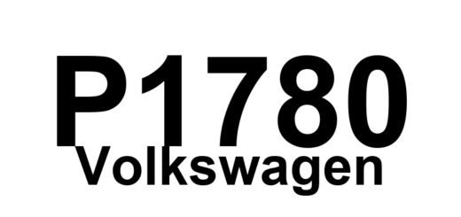 DTC P1780 Volkswagen - Definição em inglês: Torque withdrawal faulty Definição em Português: Retirada de torque - Falha detectada