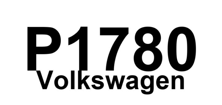 DTC P1780 Volkswagen - Definição em inglês: Torque withdrawal faulty Definição em Português: Retirada de torque - Falha detectada