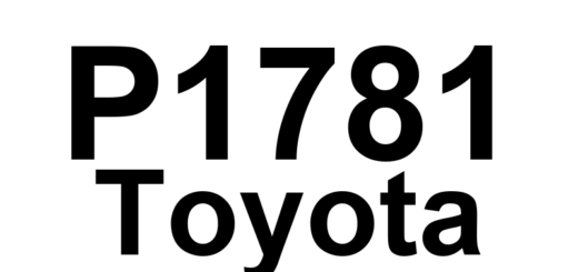 DTC P1781 Toyota - Definição em inglês: Shift Lever Switch Malfunction Definição em Português: Interruptor da alavanca de mudança - Funcionamento incorreto.