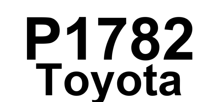 DTC P1782 Toyota - Definição em inglês: Transfer L4 Switch Malfunction Definição em Português: Interruptor L4 de Transferência - Mau Funcionamento