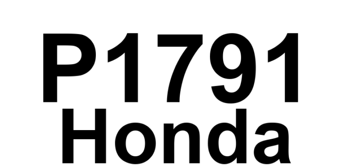 DTC P1791 Honda - Definição em inglês: TCM A/T Vehicle Speed Sensor Circuit Malfunction Definição em Português: Sensor de Velocidade do Veículo A/T do Módulo de Controle de Transmissão - Mau Funcionamento do Circuito