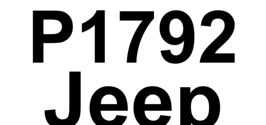 DTC P1792 Jeep - Definição em inglês: Battery Was Disconnected Definição em Português: Bateria - Foi Desconectada