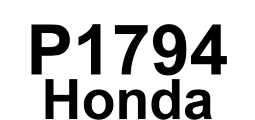 DTC P1794 Honda - Definição em inglês: TCM A/T Barometric Pressure Sensor Circuit Malfunction Definição em Português: Sensor de Pressão Barométrica da Transmissão (TCM) - Mau Funcionamento do Circuito