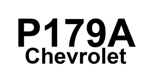 DTC P179A Chevrolet - Definição em inglês: Auxiliary Transmission Fluid Pump Overspeed Definição em Português: Bomba Auxiliar de Fluido da Transmissão - Sobrerrotação