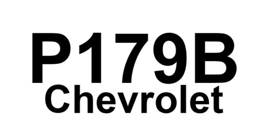 DTC P179B Chevrolet - Definição em inglês: Range State Command Circuit Definição em Português: Circuito do Comando de Estado de Alcance - Problema detectado