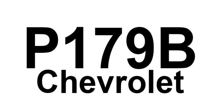 DTC P179B Chevrolet - Definição em inglês: Range State Command Circuit Definição em Português: Circuito do Comando de Estado de Alcance - Problema detectado