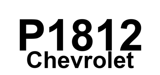 DTC P1812 Chevrolet - Definição em inglês: Transmission Fluid Over-Temperature Definição em Português: Fluido da transmissão - Temperatura excessiva