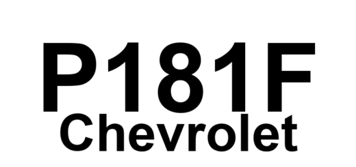 DTC P181F Chevrolet - Definição em inglês: Internal Mode Switch 2 R2 Circuit High Voltage Definição em Português: Interruptor Interno de Modo 2 R2 - Tensão Alta no Circuito