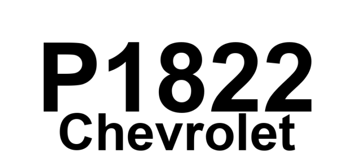 DTC P1822 Chevrolet - Definição em inglês: Internal Mode Switch 'B' Circuit Low Input Definição em Português: Interruptor Interno de Modo 'B' - Entrada Baixa