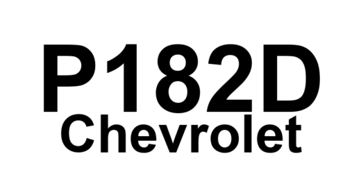 DTC P182D Chevrolet - Definição em inglês: Internal Mode Switch P Circuit Low Voltage Definição em Português: Chave de Modo Interno P - Tensão Baixa