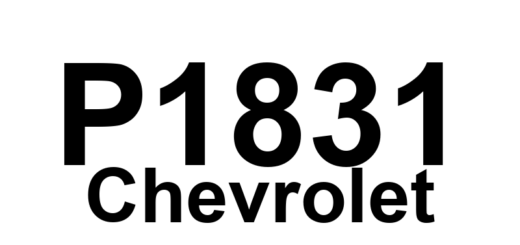 DTC P1831 Chevrolet - Definição em inglês: Pressure Control (PC)/Shift Lock Solenoid Control Circuit Low Voltage Definição em Português: Solenoide de Controle de Pressão/Troca de Marcha - Circuito de Controle com Tensão Baixa