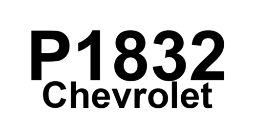DTC P1832 Chevrolet - Definição em inglês: Pressure Control (PC)/Shift Lock Solenoid Control Circuit High Voltage Definição em Português: Solenoide de Controle de Pressão/Troca de Marcha - Circuito de Controle com Alta Voltagem