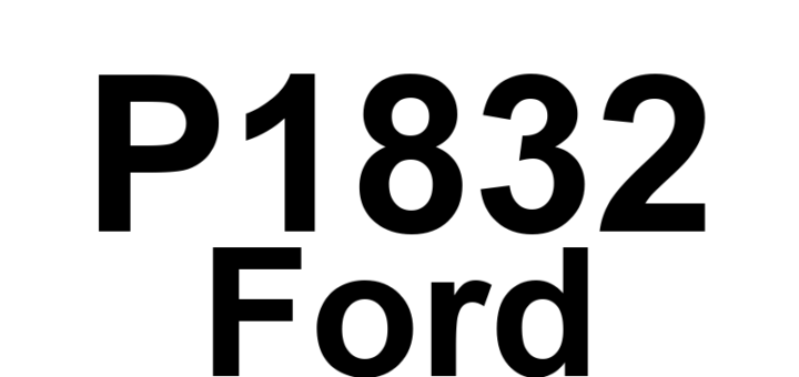 DTC P1832 Ford - Definição em inglês: Transfer Case Differential Lock-up Solenoid Circuit Failure Definição em Português: (Solenoide do Travamento do Diferencial da Caixa de Transferência - Falha no Circuito)