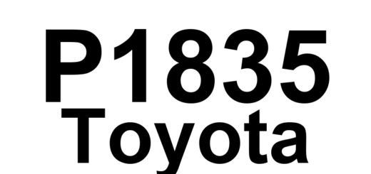 DTC P1835 Toyota - Definição em inglês: Front Right Speed Sensor Malfunction Definição em Português: Sensor de Velocidade Dianteiro Direito - Mau Funcionamento