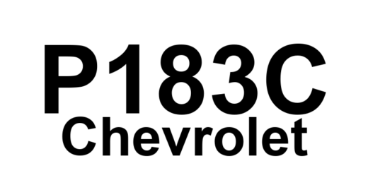 DTC P183C Chevrolet - Definição em inglês: Internal Mode Switch 2 D2 Circuit Low Voltage Definição em Português: Interruptor Interno de Modo 2 D2 - Baixa Voltagem no Circuito