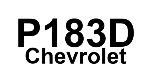 DTC P183D Chevrolet - Definição em inglês: Internal Mode Switch 2 D2 Circuit High Voltage Definição em Português: Chave de Modo Interna 2 - Alta Voltagem no Circuito