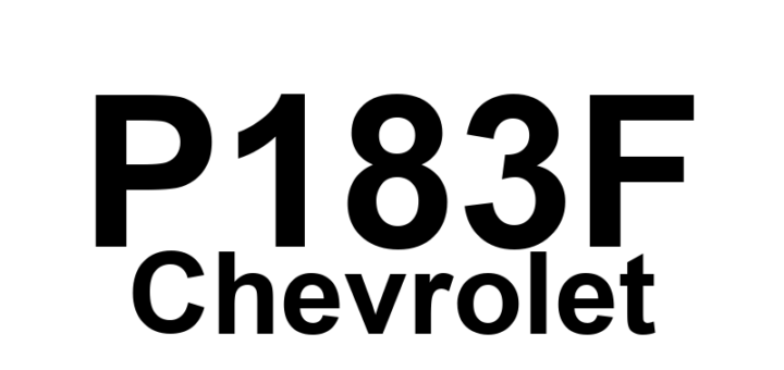 DTC P183F Chevrolet - Definição em inglês: Internal Mode Switch 1-2 Correlation Definição em Português: Interruptor Interno de Modo - Correlação 1-2