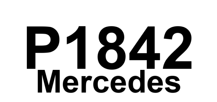 DTC P1842 Mercedes - Definição em inglês: Solenoid valve Y3/7y3 2-5-R shift Definição em Português: Válvula solenóide Y3/7y3 - Troca de marcha 2-5-R.