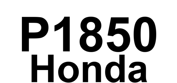 DTC P1850 Honda - Definição em inglês: A/T Brake Band Apply Solenoid Circuit Malfunction Definição em Português: Circuito do Solenoide de Aplicação da Cinta de Freio da Transmissão Automática - Mau Funcionamento