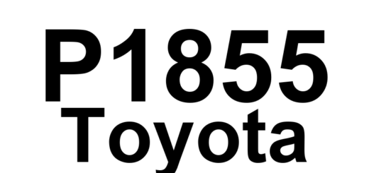 DTC P1855 Toyota - Definição em inglês: Clutch Stroke Sensor Malfunction Definição em Português: Sensor de Curso da Embreagem - Mau Funcionamento