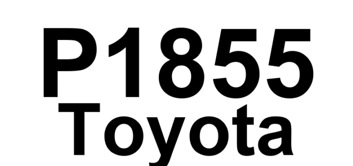 DTC P1855 Toyota - Definição em inglês: Clutch Stroke Sensor Malfunction Definição em Português: Sensor de Curso da Embreagem - Mau Funcionamento