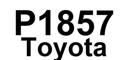 DTC P1857 Toyota - Definição em inglês: Clutch Control System Malfunction Definição em Português: Sistema de Controle da Embreagem - Mau Funcionamento.