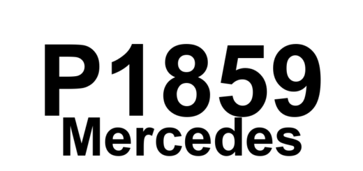 DTC P1859 Mercedes - Definição em inglês: Supply voltage < 8.5 V or > 17 V Definição em Português: Tensão de alimentação - Tensão abaixo de 8,5 V ou acima de 17 V