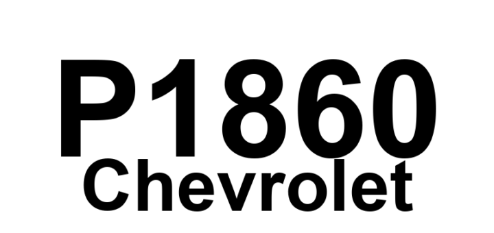 DTC P1860 Chevrolet - Definição em inglês: TCC PWM Solenoid Circuit Malfunction (4L60-E) Definição em Português: Circuito do solenóide PWM da TCC - Mau funcionamento (4L60-E)