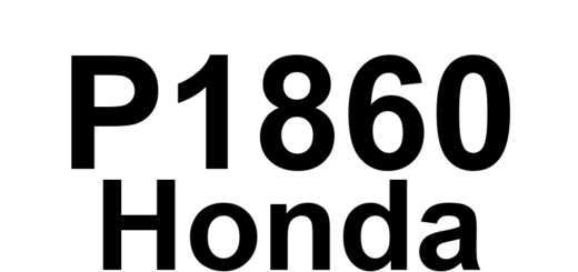 DTC P1860 Honda - Definição em inglês: Torque Converter Clutch Solenoid Circuit Malfunction Definição em Português: Circuito do Solenoide da Embreagem do Conversor de Torque - Mau Funcionamento