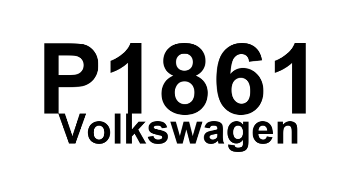 DTC P1861 Volkswagen - Definição em inglês: Throttle Position Sensor Message from ECM Definição em Português: Sensor de Posição do Acelerador - Mensagem do ECM