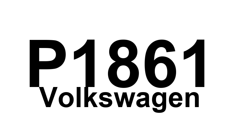 P1861 Volkswagen - Sensor de Posição do Acelerador - Mensagem do ECM