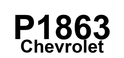DTC P1863 Chevrolet - Definição em inglês: TCC Solenoid Circuit Short to Voltage Definição em Português: Circuito do Solenoide do TCC - Curto para Tensão